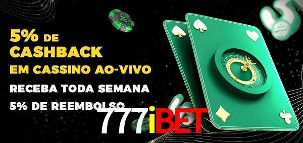 Promoções do cassino ao Vivo 777ibet
